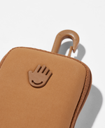 Touchette showing snap hook. background zoomed in to show detail