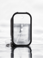 Touchland clear unscented power mist in black mist case on white background