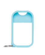 Blue silicone mist case on white background