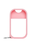 Pink silicone mist case on white background