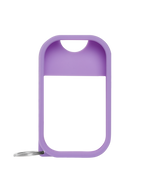 Purple silicone mist case on white background