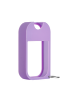 Purple siliccone mist case at 1/4 angle on white background