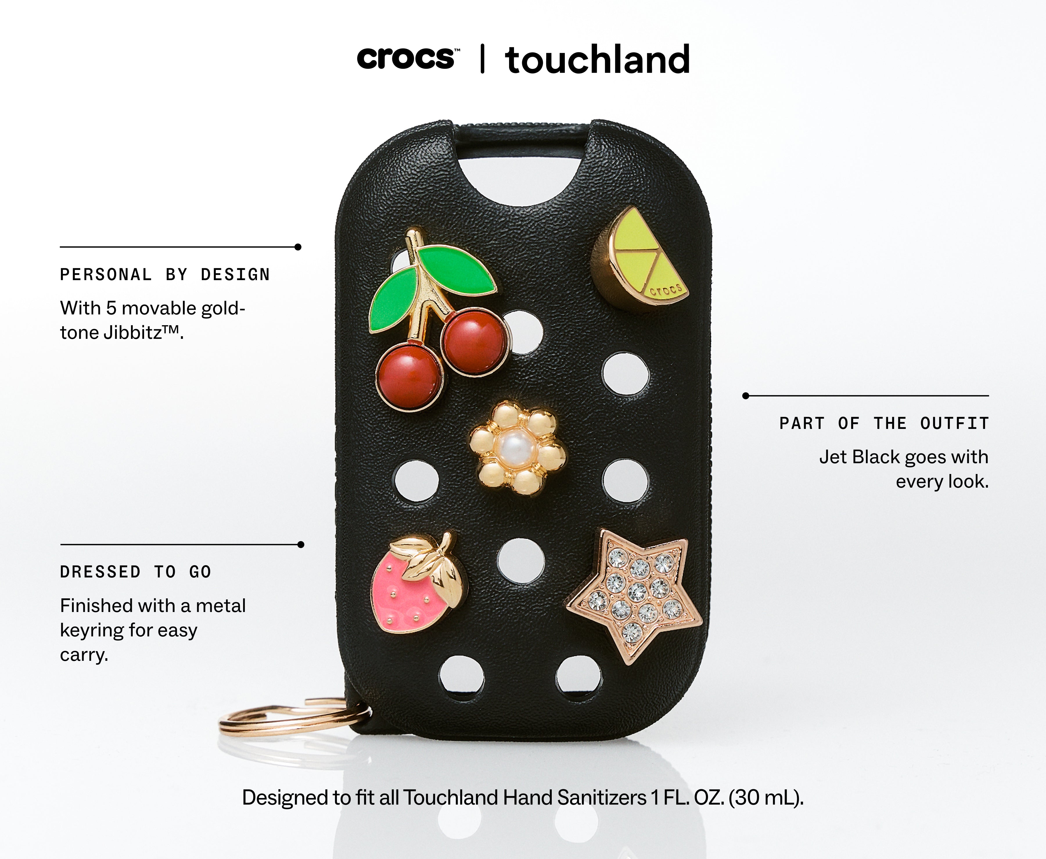 Crocs x Touchland Hand Mist Case Jet Black