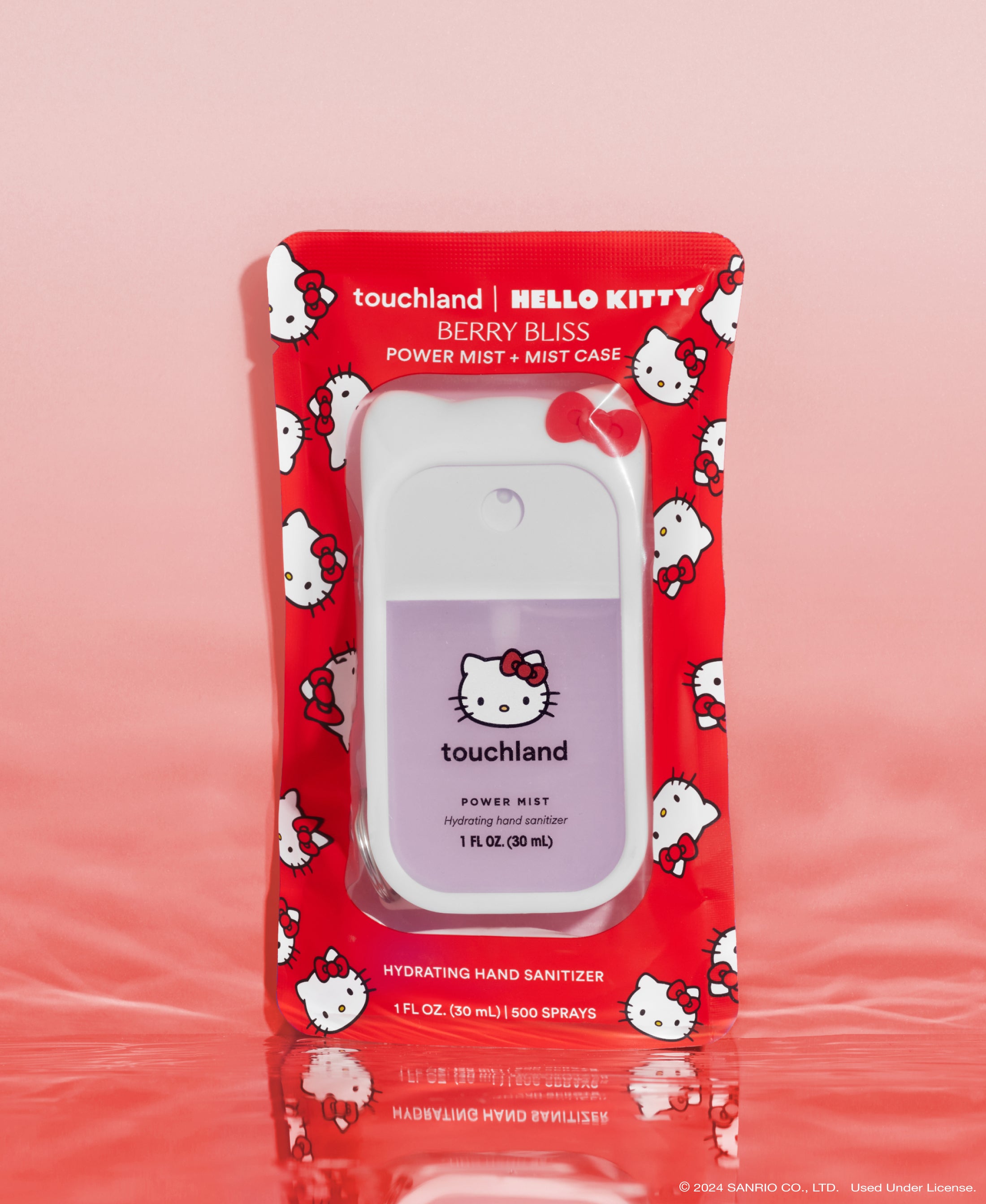 Hello Kitty Power Mist + Mist Case in packaging.