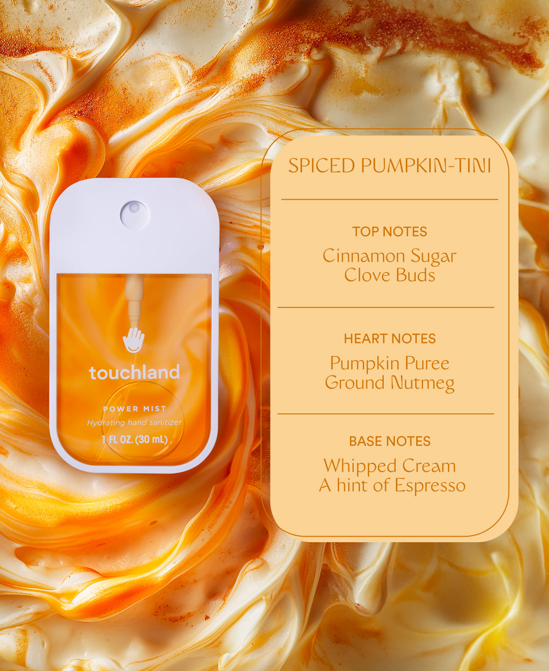 Power Mist Spiced Pumpkin-Tini scent notes