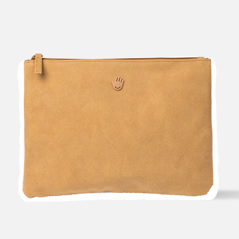 Shearling Travel Pouch