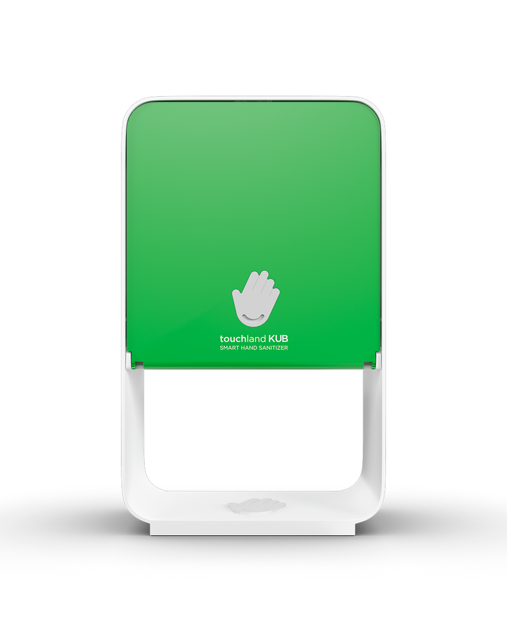 Forest green kub dispenser on white background