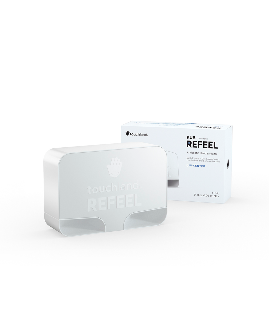 KUB refeel unscented in white on white background