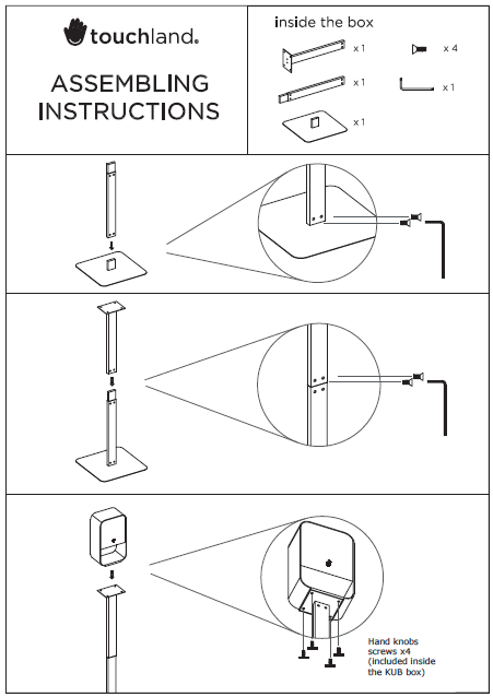Touchland kub assembly instructions